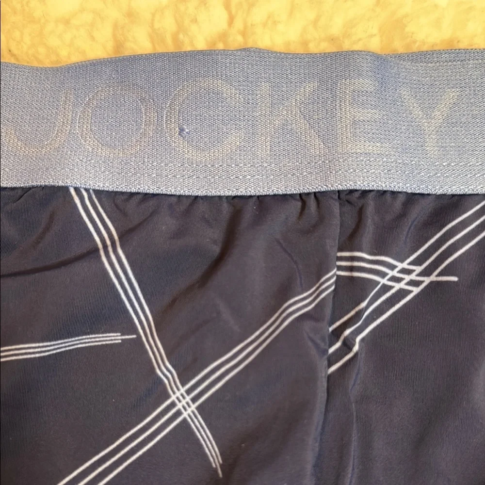 Jockey Blue Performance Boxer Brief Trunks with Geometric Design - Picture 2 of 8